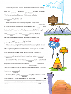 Road Trip Mad Libs