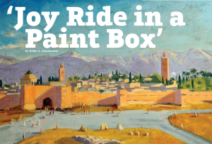 Robin A. Zimmerman Dig Into History “Joy Ride in a Paint Box” May/June 2015