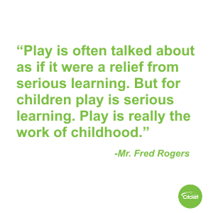 Fred Rogers quote about playing