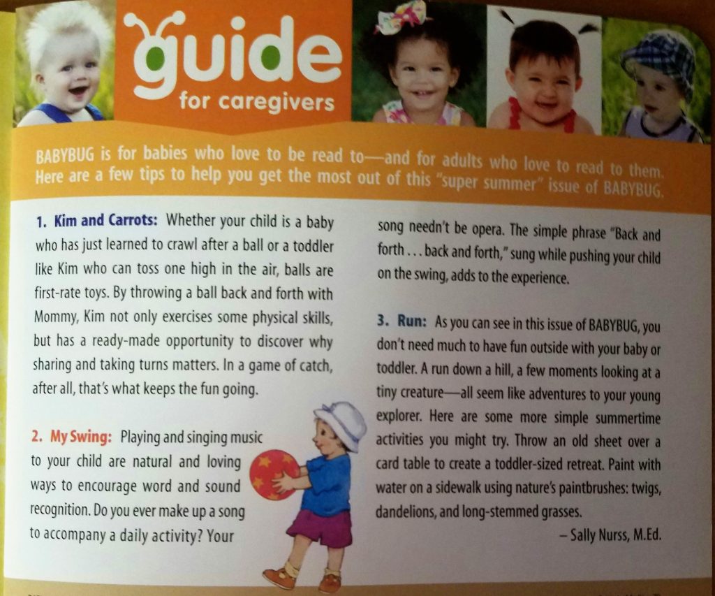 Caregiver guide - Babybug Magazine