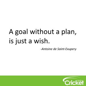 “A goal without a plan, is just a wish