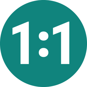 1:1 icon