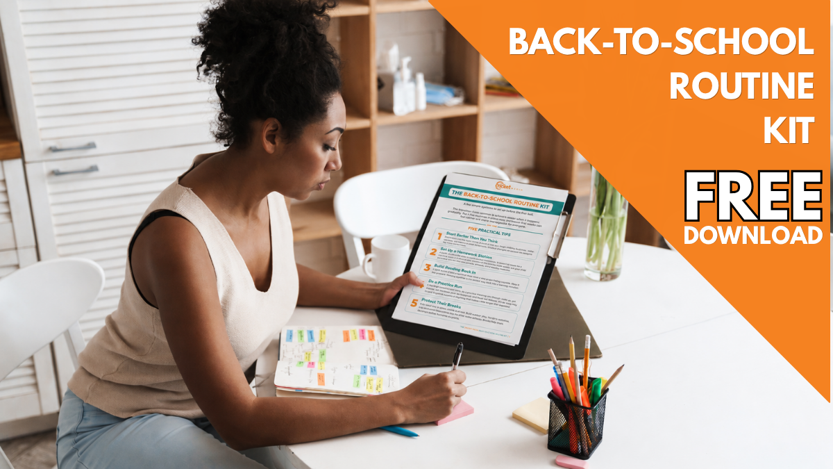 Cricket Media Back-to-School Routine Kit with printable tools for kids and families